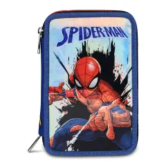 Astuccio Spider-man Back To Climbing 3 Zip Completo 44 Pezzi - astucci colori