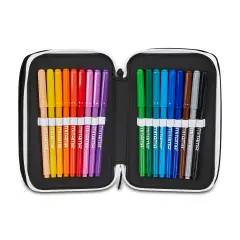 Astuccio Juventus We Are Youth 3 Zip Completo 45 Pezzi - astucci colori