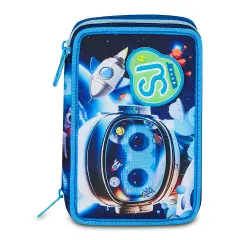 Astuccio Sj Gang Space Led Boy 3 Zip 45 Pezzi - astucci colori