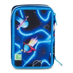 Astuccio Sj Gang Space Led Boy 3 Zip 45 Pezzi - astucci colori