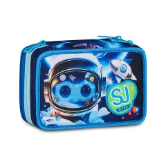 Astuccio Sj Gang Space Led Boy 3 Zip 45 Pezzi - astucci colori