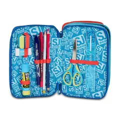 Astuccio Sj Gang Speed Animal Boy 3 Zip 45 Pezzi - astucci colori