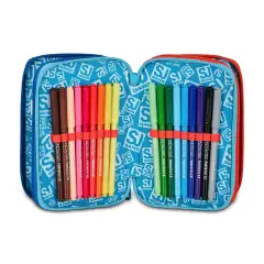 Astuccio Sj Gang Speed Animal Boy 3 Zip 45 Pezzi - astucci colori