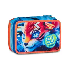 Astuccio Sj Gang Speed Animal Boy 3 Zip 45 Pezzi - astucci colori