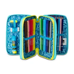 Astuccio Sj Gang Metal Dragon Boy 3 Zip 45 Pezzi - astucci colori