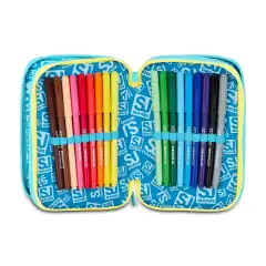 Astuccio Sj Gang Metal Dragon Boy 3 Zip 45 Pezzi - astucci colori