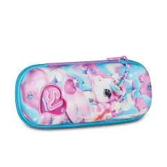 Portapenne 3D Sj Gang Glow Led Unicorn Girl Bustina - bauletti tombolini bustine