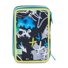 Astuccio 3 Zip Sj Gang Glace Panther Boy 45 Pezzi - astucci colori
