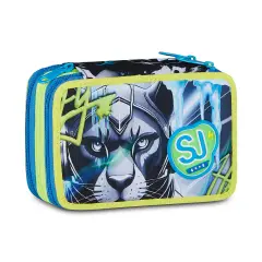 Astuccio 3 Zip Sj Gang Glace Panther Boy 45 Pezzi - astucci colori