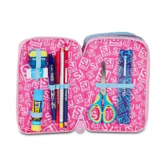 Astuccio 3 Zip Sj Gang Magical Fantasy Girl 45 Pezzi - astucci colori