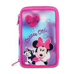 Astuccio Minnie Chic Touch 3 Zip 44 Pezzi - astucci colori