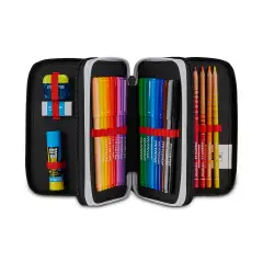 Astuccio 3 Zip Milan Est.1899 Completo 45 Pezzi - astucci colori