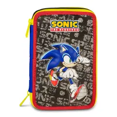 Sonic The Hedgehog Speed Astuccio 3 Zip - astucci colori