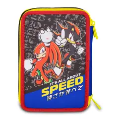 Sonic The Hedgehog Speed Astuccio 3 Zip - astucci colori