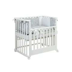 Letto Infinito Evolutivo 6in1 Bianco con Tessile Grigio - collezioni