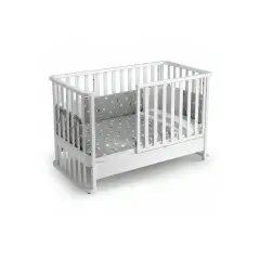 Letto Infinito Evolutivo 6in1 Bianco con Tessile Grigio - collezioni