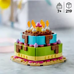 LEGO 40815 Torta Compleanno Costruibile con Candeline - lego