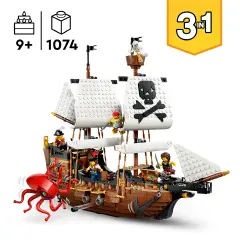 LEGO Creator 3 in 1 Iconica Nave da Pirata 31387 - lego