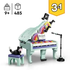 LEGO Creator 3 in 1 Pianoforte Decorativo con Gatto 31392 - lego