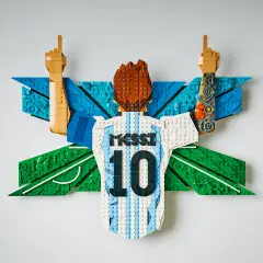 Lego Editions Lionel Messi – Celebrazione Wall Art 3D 43018 - lego