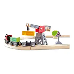 Pista Trenino con Gru e Locomotiva a Batteria - Primi giochi
