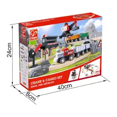 Pista Trenino con Gru e Locomotiva a Batteria - Primi giochi