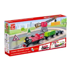 Pista Trenino con Gru e Locomotiva a Batteria - Primi giochi