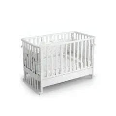 Letto Infinito Evolutivo 6in1 Bianco con Tessile Land - collezioni