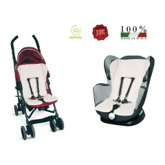 Materassino per Passeggino Double Face Blu in Spugna Ricamata - accessori