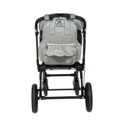 Praliné Zaino Fasciatoio Vichy Matcha Walking Mum - borse e zaini