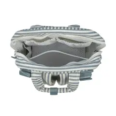 Zaino Fasciatoio Praliné Strisce Matcha Walking Mum - borse e zaini