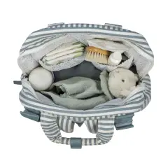 Zaino Fasciatoio Praliné Strisce Matcha Walking Mum - borse e zaini