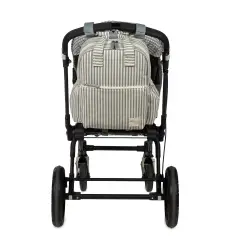 Zaino Fasciatoio Praliné Strisce Matcha Walking Mum - borse e zaini