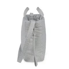 Borsa Fasciatoio Little Bloom Vichy Grigio Pasito a Pasito - borse e zaini