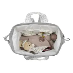 Zaino Little Bloom Fiori Grigio Pasito a Pasito - borse e zaini