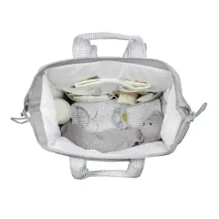 Zaino Little Bloom Vichy Grigio Pasito a Pasito - borse e zaini