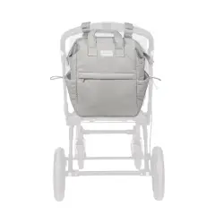 Zaino Little Bloom Vichy Grigio Pasito a Pasito - borse e zaini