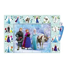 Tappeto Gigante Interattivo Frozen 24 Pezzi - Giochi di Abilità