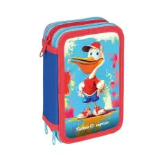 Astuccio 3 Zip Mascotte - astucci colori