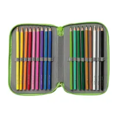 Astuccio 3 Zip Happy Animals - astucci colori