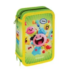 Astuccio 3 Zip Emoji - astucci colori