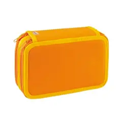 Astuccio 3 Zip Colori Tinta Unita - astucci colori