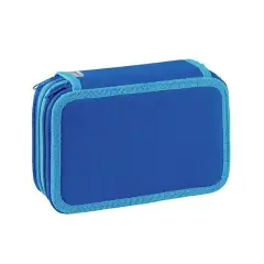 Astuccio 3 Zip Colori Tinta Unita - astucci colori