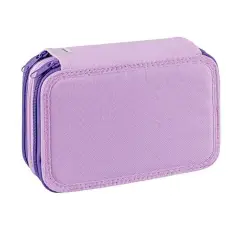 Astuccio 3 Zip Colori Tinta Unita - astucci colori