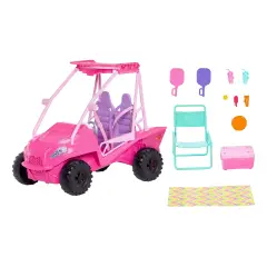 Barbie Mysteries: Veicolo Da Spiaggia Con Accessori - action figures ed accessori