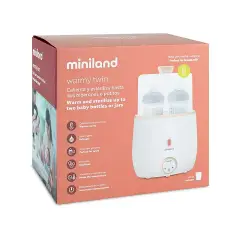 Warmy Twin – Scaldabiberon e Sterilizzatore Doppio Multifunzione - Sicurezza e igiene