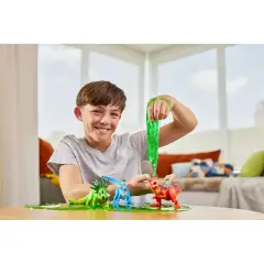 Robo Alive Dinosauro Con Slime Elica Dna Illuminata - action figures ed accessori