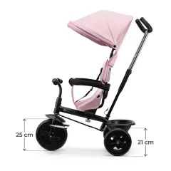 Triciclo Kinderkraft Freeway 2 Evolutivo Girevole 360° Pink - Tricicli e primi passi