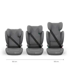 Seggiolino Auto Kinderkraft Junior Fix 2 Plus I-size Grey 100-150cm - bambini 100-150 cm (4-12 anni)
