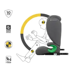 Seggiolino Auto Kinderkraft Junior Fix 2 Plus I-size Grey 100-150cm - bambini 100-150 cm (4-12 anni)